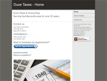 Tablet Screenshot of ducetaxes.com